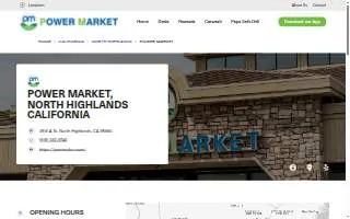 Highlands Market website