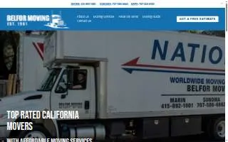 Belfor Moving of Novato website