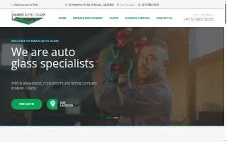 Marin Auto Glass website
