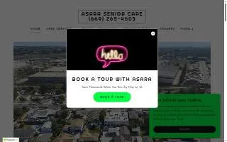 Asara Senior Care website