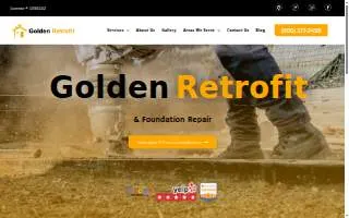 Golden Retrofit & Foundation Repair of Oakdale website