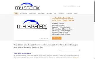 My Spa Fix LLC website