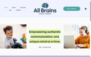 All Brains Speech Therapy of Oakland website