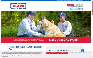Clark Pest Control of San Leandro website