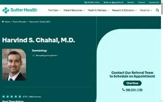 Harvind S Chahal, M.D. website