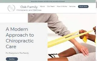 Oak Family Chiropractic and Wellness website