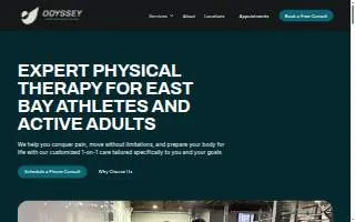 Odyssey Performance Physical Therapy website