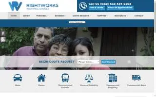 Rightworks Insurance Services website