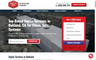 Septic Service Oakland website
