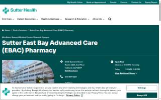 Sutter East Bay Advanced Care (EBAC) Pharmacy