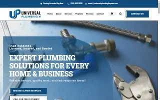 Universal Plumbing Inc website