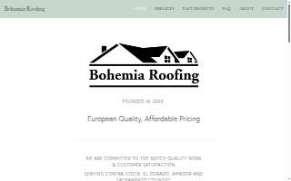 Bohemia Roofing website