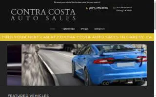 Contra Costa Auto Sales Inc. website