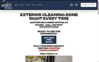 Diablo Pressure Solutions website