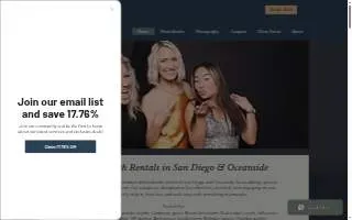 Breeze Photo Booth of Oceanside website
