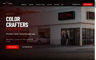 Color Crafters Collision Repair website