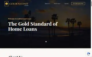 Golden Coast Loans, Inc. website