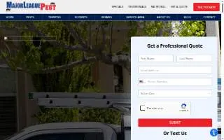 Major League Pest website