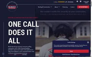 Schott Roofing and Construction of Oceanside website