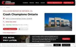 Crash Champions Collision Repair Ontario website