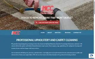 MCC Carpet Cleaning Inc of Ontario website