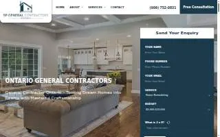Ontario General Contractors website