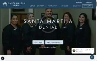 Santa Martha Dental website