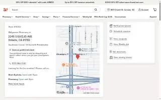 Walgreens Pharmacy of Ontario website