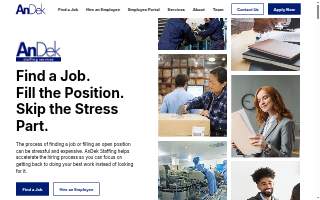 AnDek Staffing Services Inc