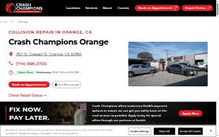Crash Champions Collision Repair Orange