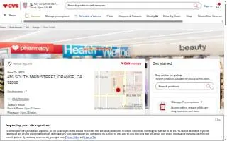 CVS Pharmacy of Orange website