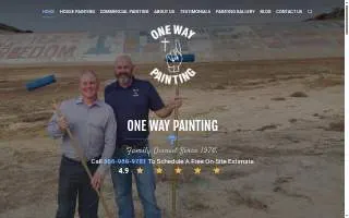 One Way Painting of Orange website