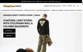 Orange County Photo Studio website