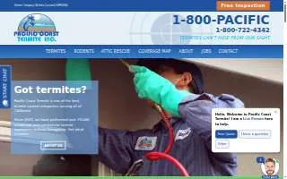 Pacific Coast Termite Inc website