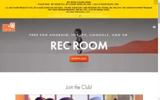 Rec Room Video website