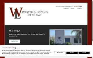 Winter Accountancy Company, Inc. website