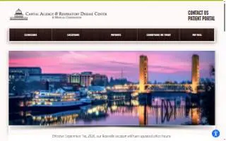 Capital Allergy & Respiratory Disease Center of Orangevale website
