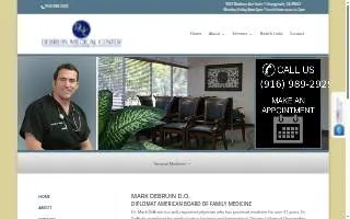 Debruin Medical Center website