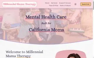 Millennial Mama Therapy website
