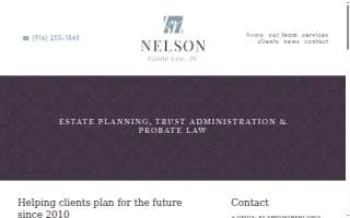 Nelson Estate Law, PC of Orangevale website