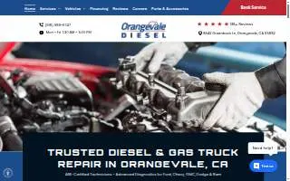 Orangevale Diesel website