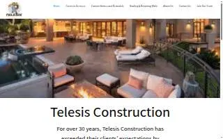 Telesis Construction website
