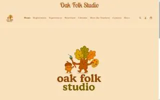 Oak Folk Studio website