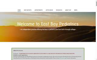 East Bay Pediatrics website