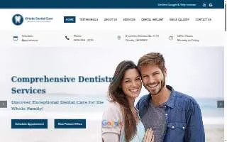 Orinda Dental Care website