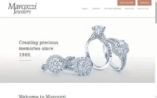 Marcozzi Jewelers website