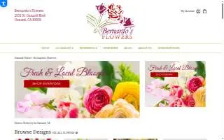 Bernardo's Flowers website