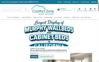 Comfort Zone Sleep Gallery website