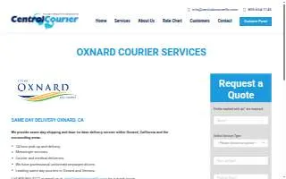 Courier Service of Oxnard website
