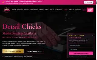 Detail Chicks Mobile Detailing Services website